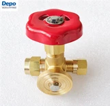 Steuermanometer-Nadelventil mit Flansch