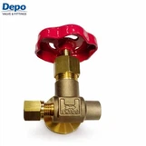 PN 100 Kugelventil aus Messing mit Platte